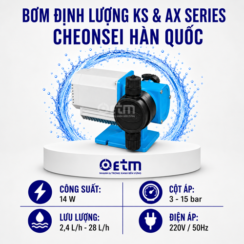 Bơm định lượng KS & AX SERIES - Cheonsel Hàn Quốc